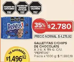 Carrefour Market Galletitas c/chips de chocolate oferta