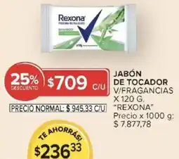 Carrefour Market Rexona de tocador v/fragancias oferta