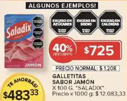 Carrefour Market Saladix galletitas sabor jamón oferta