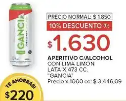 Carrefour Market Aperitivo c/alcohol con lima limón lata oferta