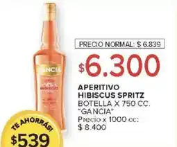 Carrefour Market Gancia aperitivo hibiscus spritz botella oferta