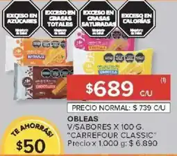 Carrefour Market "carrefour classic obleas v/sabores oferta