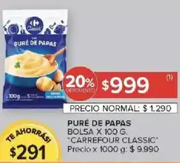 Carrefour Market Carrefour classic puré de papas bolsa oferta