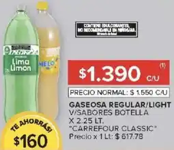 Carrefour Market Carrefour classic gaseosa regular/light v/sabores botella oferta