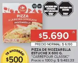 Carrefour Market Carrefour classic pizza de mozzarella estuche oferta