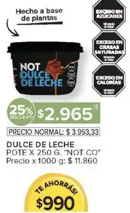 Carrefour Market Not co dulce de leche pote oferta