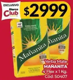 Diarco Mañanita yerba mate 4 flex oferta