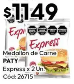 Diarco Paty medallon de carne express oferta