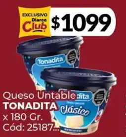 Diarco Tonadita queso untable oferta