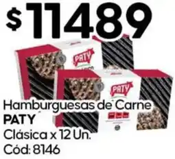 Diarco Paty hamburguesas de carne clásica oferta