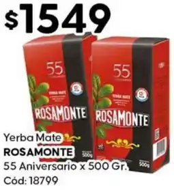 Diarco Rosamonte yerba mate 55 aniversario oferta