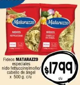 Supermercados Caracol Matarazzo fideos especiales oferta