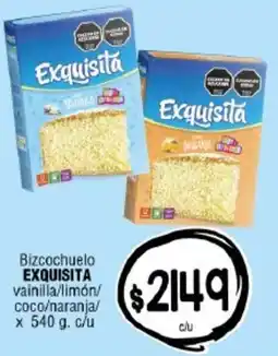 Supermercados Caracol Exquisita bizcochuelo vainilla/limón/ coco/naranja oferta