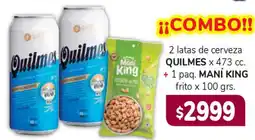 Beltrán Supermercados Quilmes 2 latas de cerveza oferta