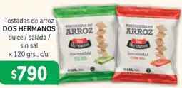 Beltrán Supermercados Dos hermanos tostadas de arroz oferta