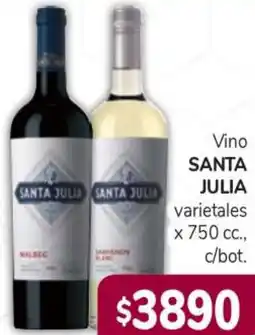 Beltrán Supermercados Santa julia vino varietales oferta