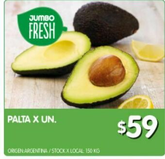 Jumbo Palta x un oferta