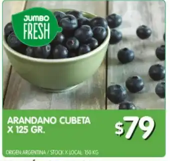 Jumbo Arándanos cubeta x un oferta
