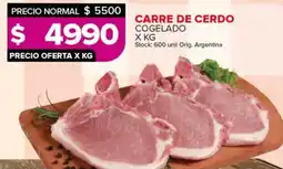 Carrefour Carre de cerdo cogelado oferta