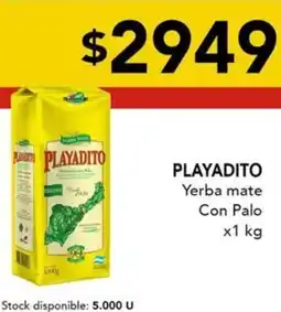 Nini Mayorista Playadito yerba mate con palo oferta