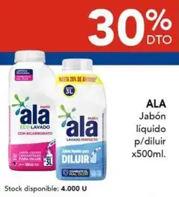 Nini Mayorista Ala jabón líquido p/diluir oferta