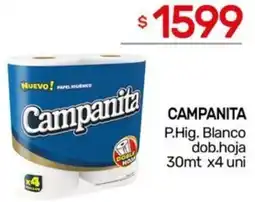 Nini Mayorista Campanita p.hig. blanco dob.hoja oferta