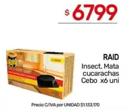 Nini Mayorista Raid insect. mata cucarachas cebo oferta