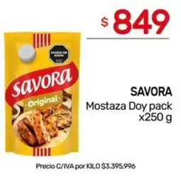 Nini Mayorista Savora mostaza doy pack oferta