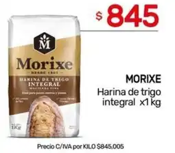 Nini Mayorista Morixe harina de trigo integral oferta