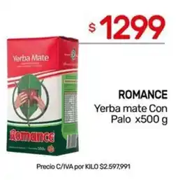 Nini Mayorista Romance yerba mate con palo oferta