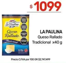 Nini Mayorista La paulina queso rallado tradicional oferta