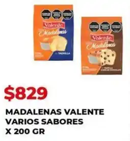 Supermercados Tadicor Madalenas valente varios sabores oferta