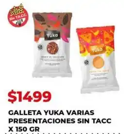 Supermercados Tadicor Galleta yuka varias presentaciones sin tacc oferta