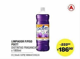 Atomo Conviene Limpiador P Piso Poett oferta
