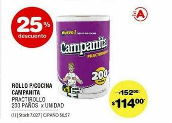 Atomo Conviene Rollo P Cocina Campanita 25% Descuento oferta