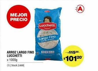 Atomo Conviene Arroz Largo Fino Lucchetti oferta