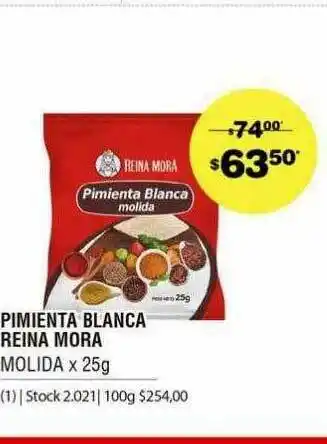 Atomo Conviene Pimienta Blanca Reina Mora oferta