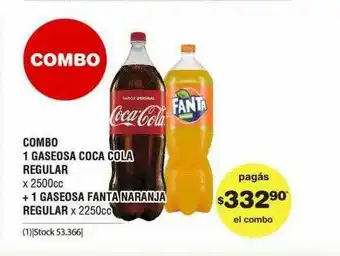 Atomo Conviene Combo 1 Gaseosa Coca Cola Regular + 1 Gaseosa Fanta Naranja Regular oferta