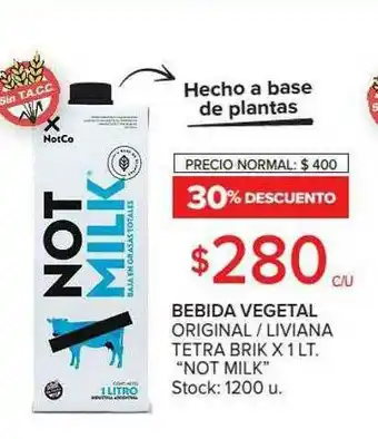 Carrefour Bebida Vegetal Original Liviana Tetra Brik oferta
