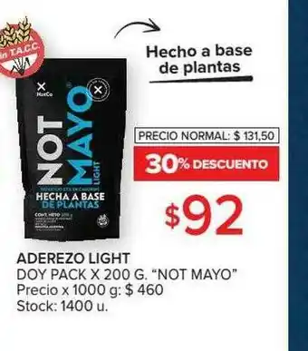 Carrefour Aderezo Light Doy Pack oferta