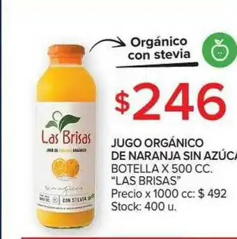 Carrefour Jugo Orgánico De Naranja Sin Azúcar Botella X 500 Cc oferta