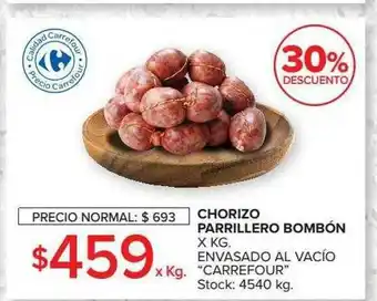 Carrefour Chorizo Parrillero Bombón Envasado Al Vacío oferta