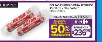 Carrefour Bolsas En Rollo Para Residuos oferta