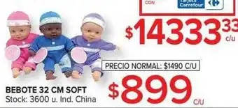 Carrefour Bebote 32 Cm Soft oferta