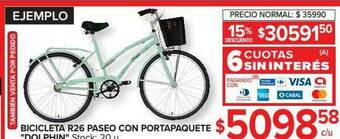 Carrefour Bicicleta R26 Paseo Con Portapaquete oferta