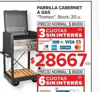 Carrefour Parrilla Cabernet A Gas oferta