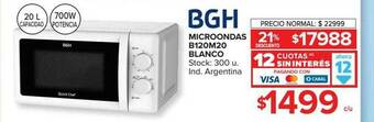 Carrefour Microondas B120m20 Blanco Bgh oferta