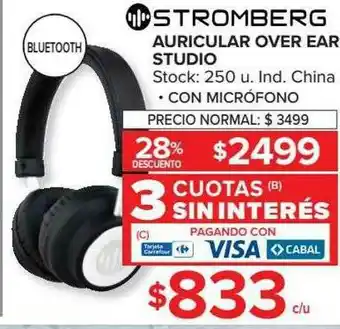 Carrefour Stromberg Auricular Over Ear Studio oferta