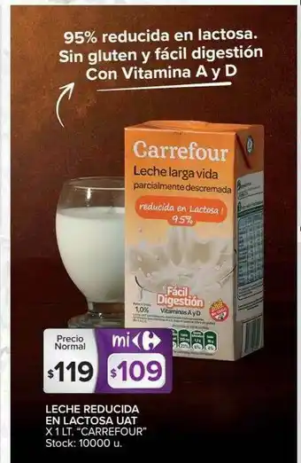 Carrefour Leche Reducida En Lactosa Uat oferta