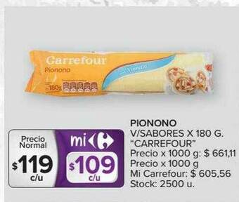 Carrefour Pionono V Sabores oferta